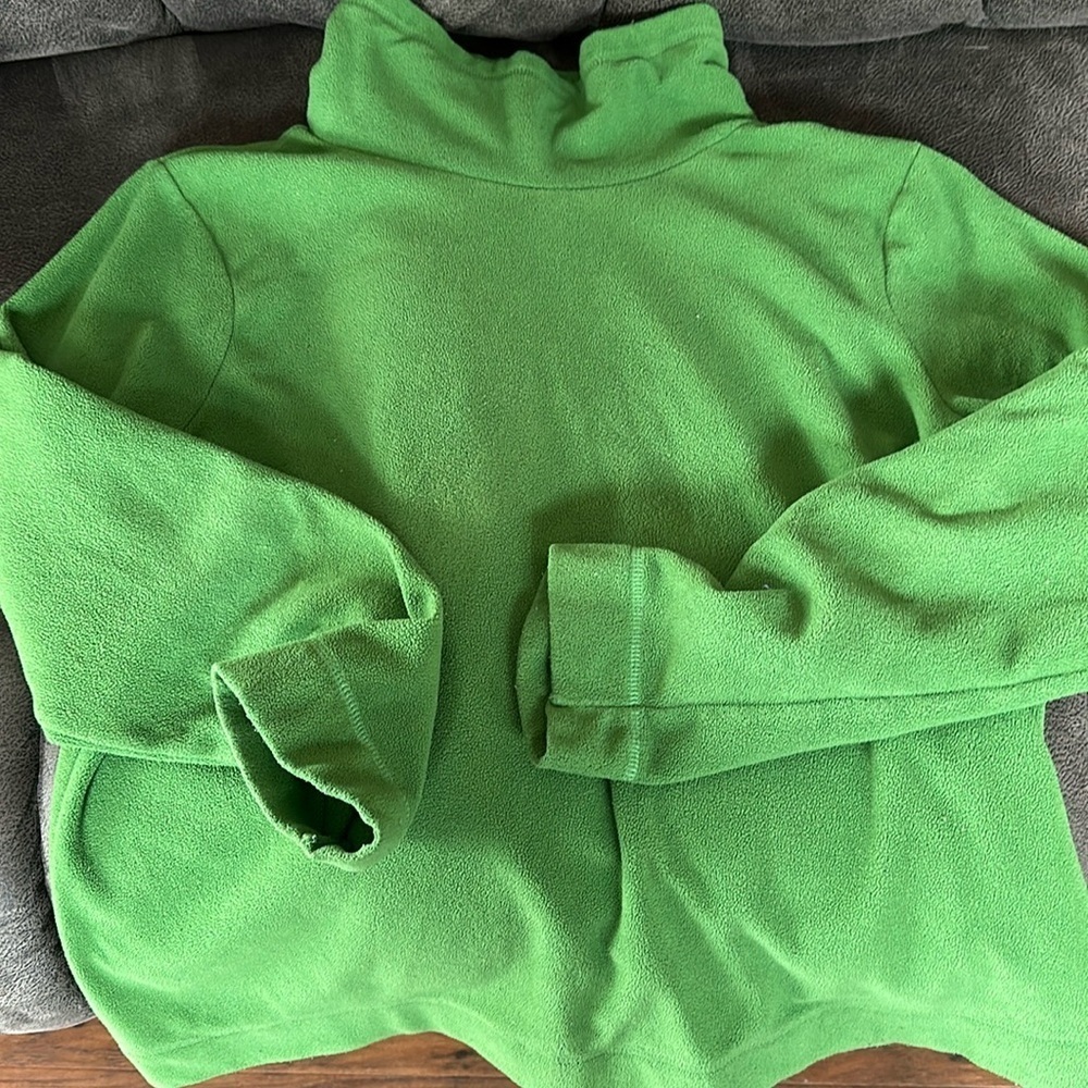 Green XL Fleece long sleeve turtleneck